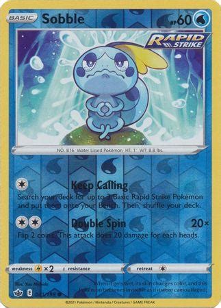 Sobble Reverse Holo 41 Prices Pokemon Chilling Reign Pokemon Cards