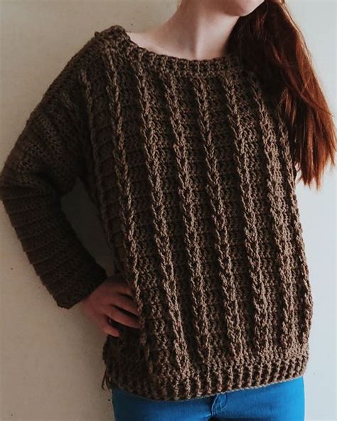 Cable Boyfriend Sweater Pattern By Carrie M Chambers Cable Sweater