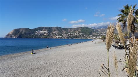 Playa De La Herradura Andalusia Spain Detailed Features Map Photos