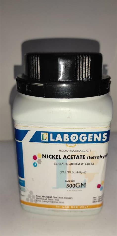 Buy NICKEL ACETATE TETRAHYDRATE 98 Extra Pure 500 GM Online Get 5 Off