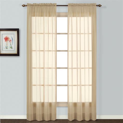 United Curtain Company Batiste 84 Sheer Window Panel Home Home