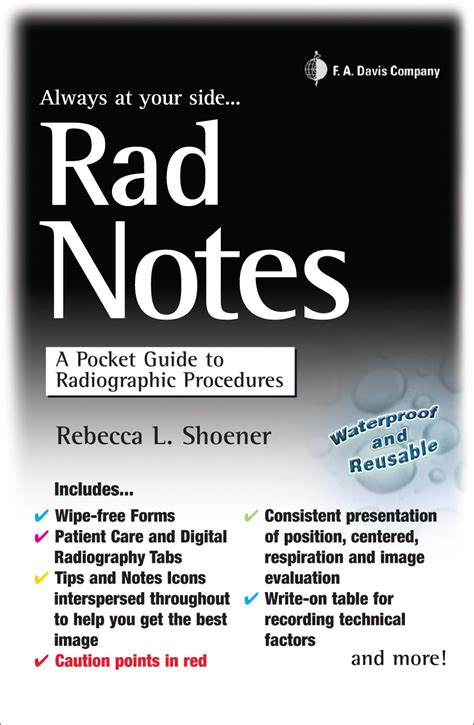 Amazon Rad Notes A Pocket Guide To Radiographic Procedures Davis