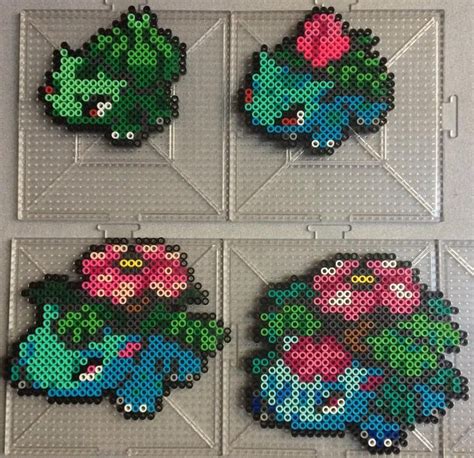 Venusaur Pokemon Pyssla Pokemon Hama Beads Pokemon 3d Pokemon Pokemon Bead Pixel Art