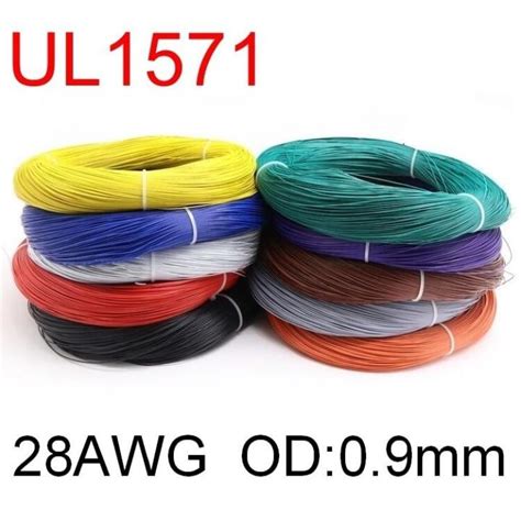 10M UL1571 28AWG PVC Electronic Wire OD 0 9mm Flexible Cable Insulated