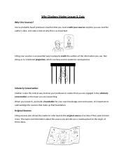 Why Citations Matter Lesson And Quiz Docx Why Citations Matter Lesson