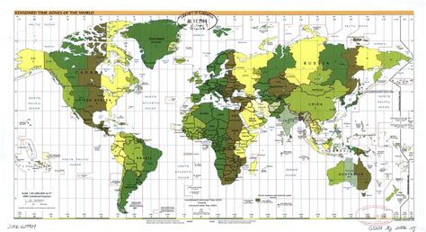 Large scale Standard Time Zones of the World map - 2006 | Time Zones of the World | World ...