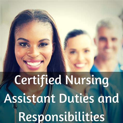 Certified Nursing Assistant Duties And Responsibilities By Eva Lee