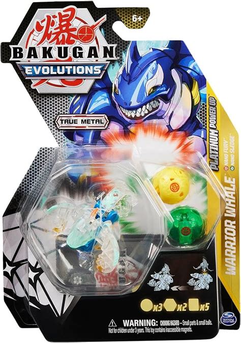 Amazon Bakugan Evolutions 2022 Platinum Power Up Diamond Warrior