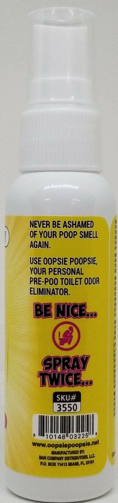 Oopsie Poopsie Toilet Bowl Freshener Pre Poop Odor Eliminator 2 Oz