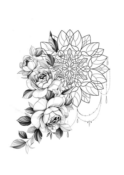 floral thigh tattoos for women 5