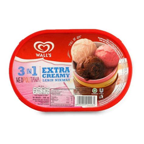 Jual Walls In Extra Creamy Neopolitana Es Krim Ml Di Seller