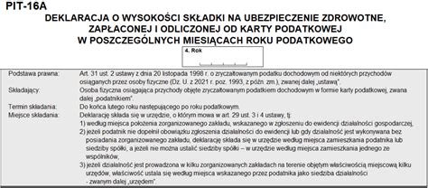 Kartę podatkową PIT 16A za 2022 rok rozlicz do końca lutego PIT pl