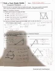 Unit 4 Geometry Test Review 2 Pdf Course Hero