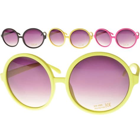 Large Round Retro Sunglasses 12pcs Retro Sunglasses EA