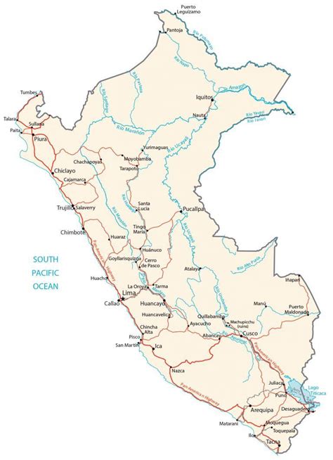 Map Of Peru GIS Geography