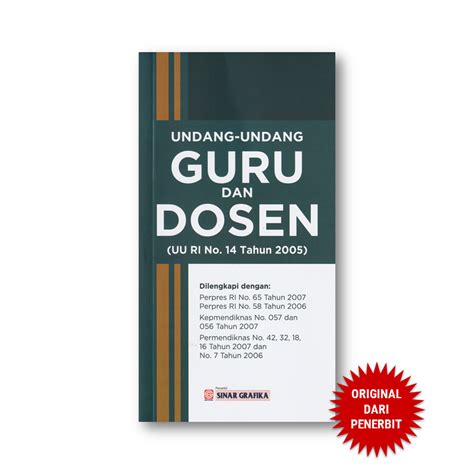 Jual Undang Undang Guru Dan Dosen Uu Ri No Tahun Shopee