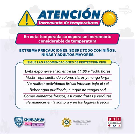 Emite Protecci N Civil Aviso Preventivo Por Incremento De Temperaturas