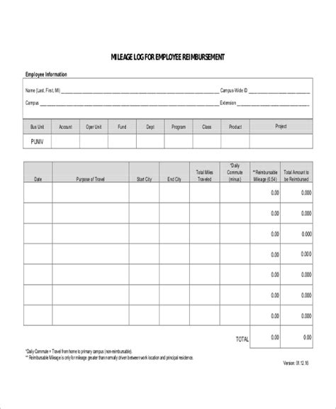 Free 11 Sample Mileage Reimbursement Forms In Ms Word Pdf Excel 5418 Hot Sex Picture