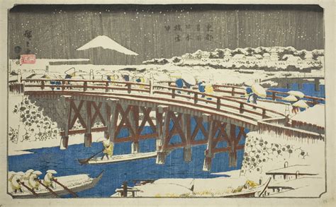 Aic Asian Art On Twitter Utagawa Hiroshige Nihon Bridge In