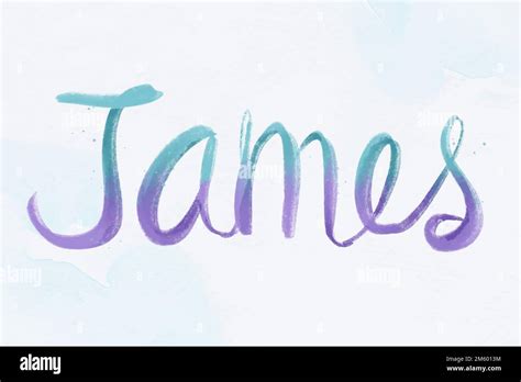 Vector James Male Name Calligraphy Font Stock Vector Image And Art Alamy
