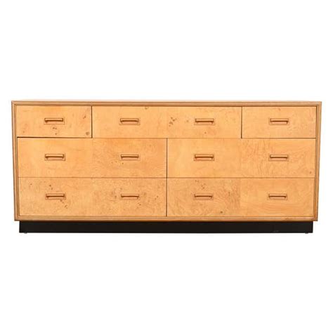 Midcentury Burl Olive Wood Dresser At 1stdibs