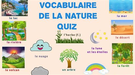 QUIZ Vocabulaire Nature Quiz Apprendre Le Vocabulaires De La Nature