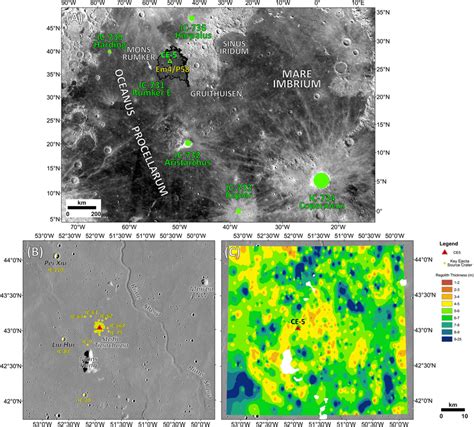 A Context Of Ce‐5 Site In Norther Oceanus Procellarum Green Dots