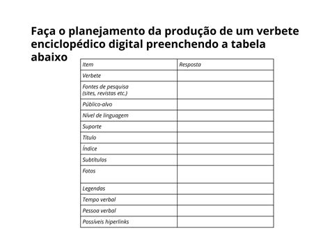 Planejando Um Verbete Enciclop Dico Digital De Maneira Colaborativa