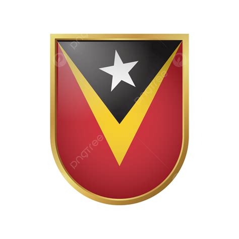 Timor Leste Vector Png Images Timor Leste Flag Vector With Golden