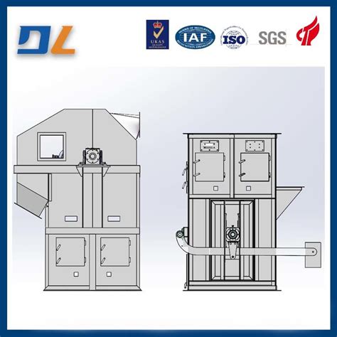 Encrypting Hopper Vertical Bucket Elevator High Power Bucket Material