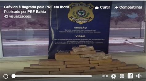 V Deo Gr Vida Flagrada Pela Prf Em Ibotirama Transportando Droga Em