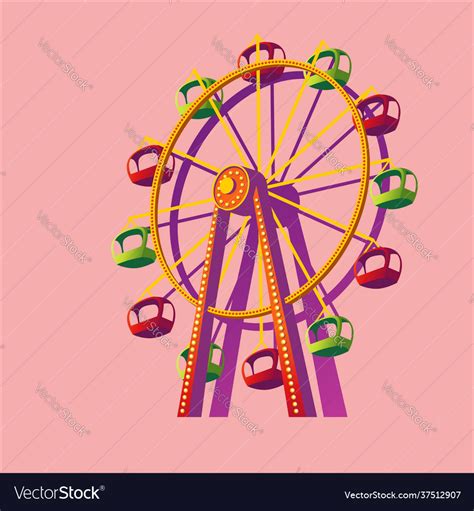 Amusement Park Design Royalty Free Vector Image