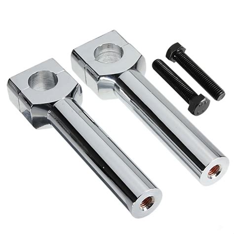 Inch Cm Universal Aluminum Chrome Billet Motorcycle Handlebar Riser