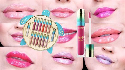 Tarte H2o Lip Gloss Rainforest Of The Sea Collection Review And Swatches Youtube