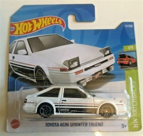Hot Wheels Toyota Ae Sprinter Trueno Hw Hatchbacks Short Card White Picclick Au