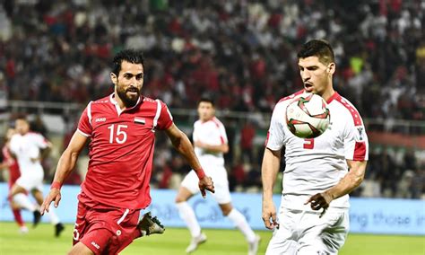 تعادل سلبي للمنتخب السوري أمام فلسطين في كأس آسيا عنب بلدي