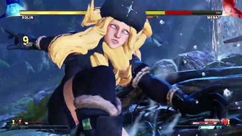 Street Fighter V Kolin Vs Menat Youtube