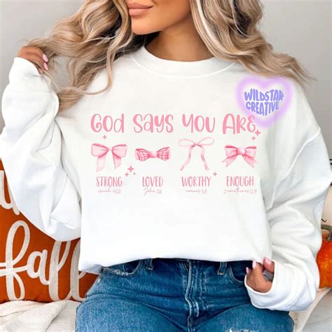 God Says I Am Coquette Png Pink Bow Png Sublimation Design Digital