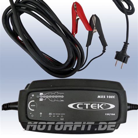 CTEK MXS 10EC 12V 10A Ladegerät mit 4M langem Kabel Profi Werkstatt