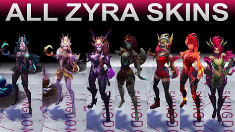 All Zyra Skins Spotlight 2020 League Of Legends Youtube