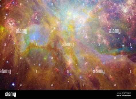 Nebulas Galaxies And Stars In Beautiful Composition Awesome Print For