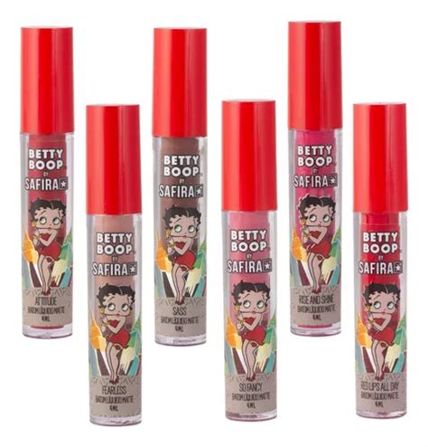 Kit Batons L Quido Efeito Matte Cole O Betty Boop Safira Frete Gr Tis