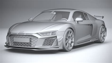 Audi R8 Coupe V10 GT RWD 2023 3D Model 159 3ds C4d Lwo Fbx Ma