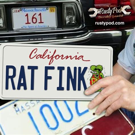 Personalized Rat Fink Garage Hot Rod Rat Rod Kustom Kulture