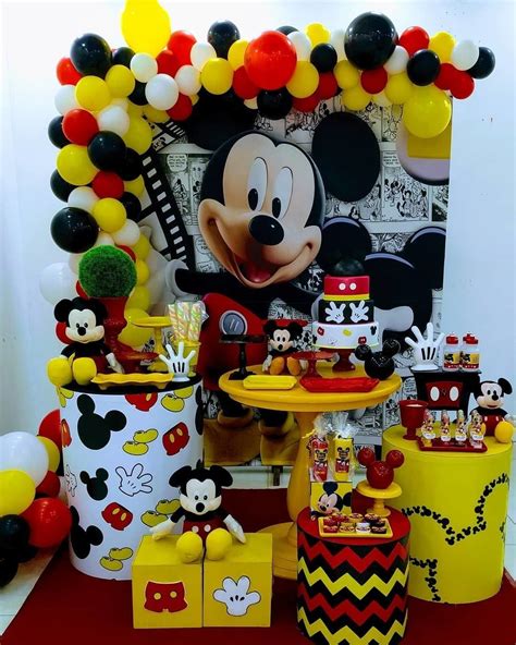 Festa Mickey Mouse Ideias de Decoração Dicas e Vídeos de Passo a