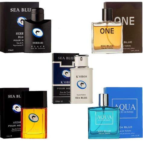 Kit 5 Perfumes Importados Masculinos Sea Blue Sea Blue Perfumes Masculino Kit De Perfume