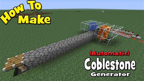 Automatic Cobblestone Generator Schematic Manual Cobblestone