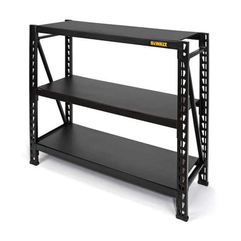 Dewalt 3 Tier Steel Garage Storage Shelving Unit Black 50 In W X 48