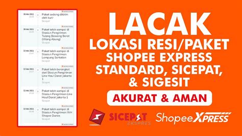 Cara Cek Lokasi Paket Shopee Express Standard Lacak Paket Shopee