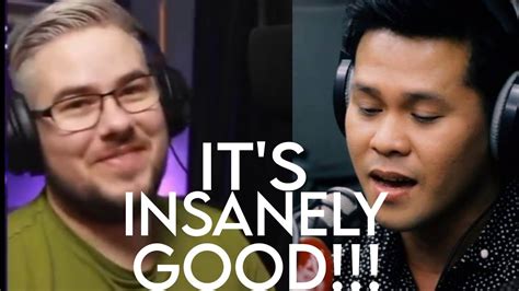 Insanely Good Reaction To Marcelito Pomoy Sings The Prayer Celine